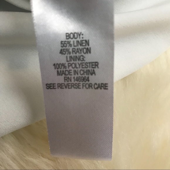 M by Maia Blue & White Linen A-Line Dress, size 4 - Picture 4 of 5